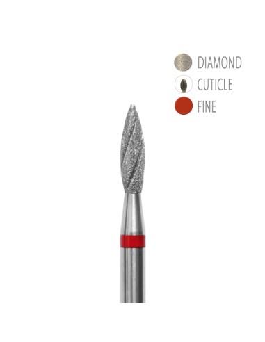 BIT DIAMANTAT CU CANALE DE RĂCIRE- FLACARĂ ROȘU 2,1x8mm