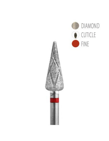 BIT DIAMANTAT CU CANALE DE RĂCIRE  - CON ROȘU 5x12mm