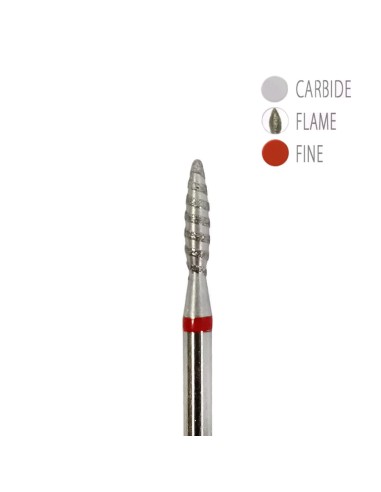 BIT DIAMANTAT - TORNADO - FLACARĂ ROȘU 2x10mm